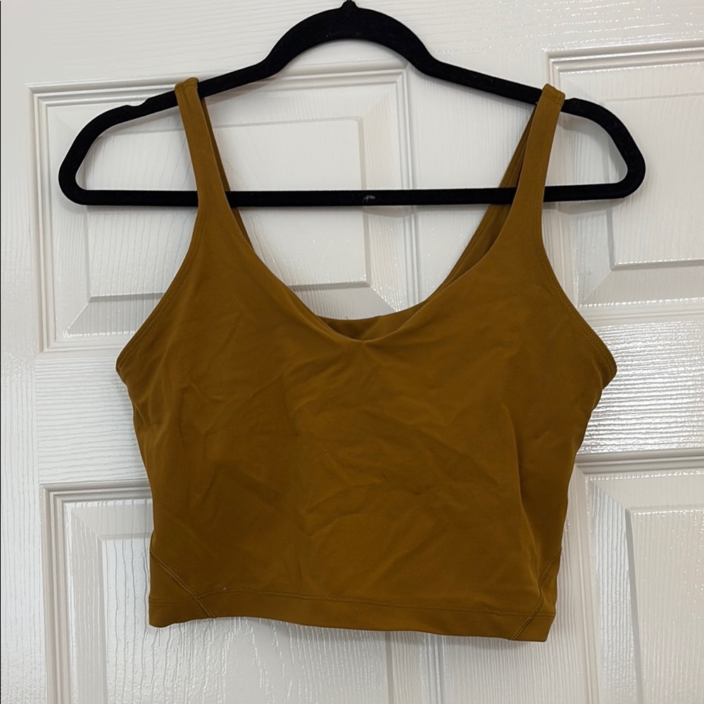 Lululemon Women's Mustard Align Crop Top